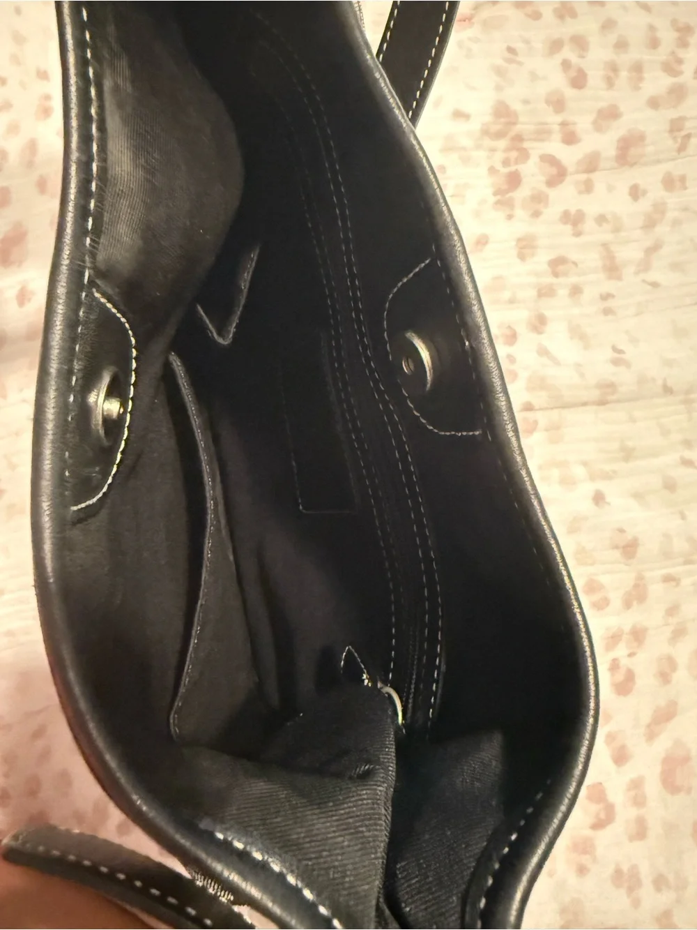 Coach Black and Brown Signature Canvas Shoulder Bag